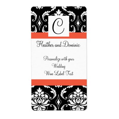 Custom Wedding Wine Label Template Customize with your personal 