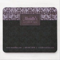 Damask Mouse Pad Purple Black mousepads