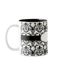 Damask Mug Add Your Name mugs