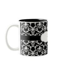 Damask Mug Add Your Name mugs
