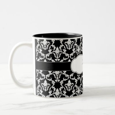 Damask Mug Add Your Name
