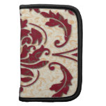 Damask, NOUVEAU PRINT in Burgundy and Gold Folio Planners