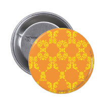 Damask Orange-Yellow buttons
