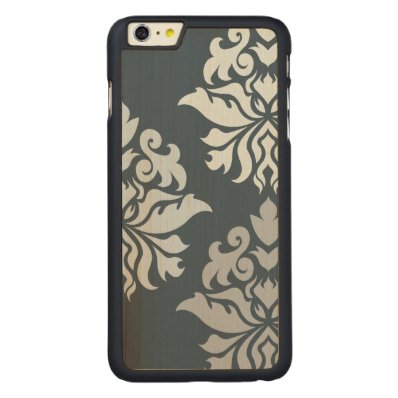 Damask Ornate Montage II Blues B Carved® Maple iPhone 6 Plus Slim Case