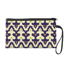 Damask paisley arabesque Moroccan pattern Wristlet Clutch