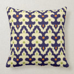 Damask paisley arabesque Moroccan pattern girly Throw Pillow