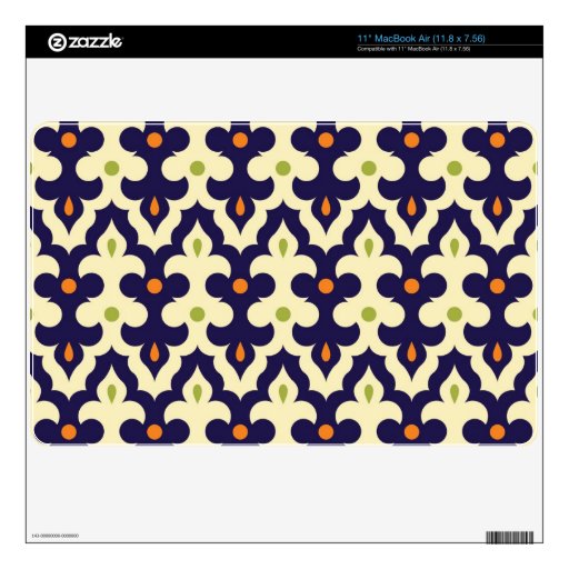 Damask paisley arabesque Moroccan pattern girly Skin For The MacBook
