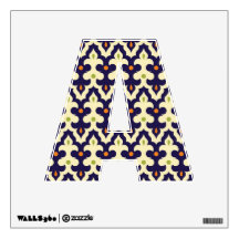 Damask paisley arabesque Moroccan pattern girly Room Decal