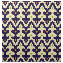 Damask paisley arabesque Moroccan pattern Napkins