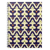 Damask paisley arabesque Moroccan pattern Notebook