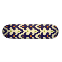 Damask paisley arabesque Moroccan pattern Skate Board Decks