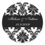 Damask paisley personalised stickers