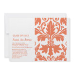 Damask Panel Graduation Invitations/Announcements