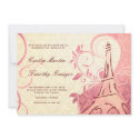 Damask Parisienne - Honeysuckle & Ivory Wedding invitation