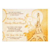 Damask Parisienne - Marmalade & Fall Spice Wedding invitations