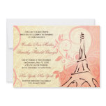 Damask Parisienne - Pink and Cream Wedding Personalized Invitations