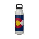 Damask Pattern Colorado Flag Drinking Bottles