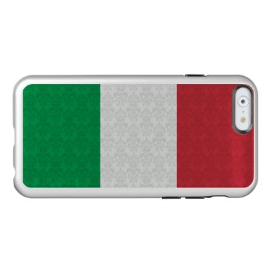 Damask Pattern Flag of Italy Incipio Feather® Shine iPhone 6 Case