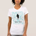 Damask Pattern; Girl Running T-shirt