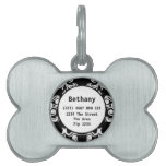 Damask Pattern ID Name Pet Tags