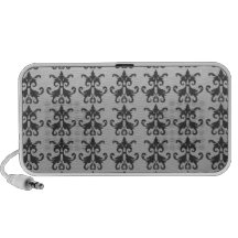Damask pattern travel speakers
