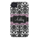 Damask Pattern with Area For Name Case-Mate iPhone 4 Case