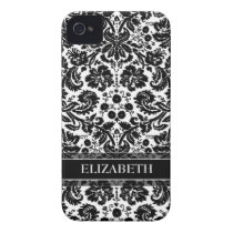 Damask Pattern with Custom Name casemate cases
