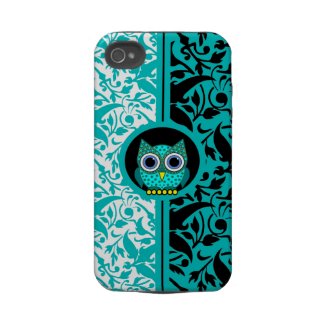 damask pattern with owl iPhone 4 case casematecase
