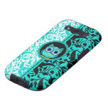damask pattern with owl samsung galaxy s3 case