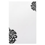 damask personalized stationery