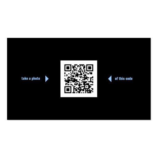 Damask Photography Business Card w/ QR Code (back side)