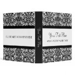 Damask Polka Dot Binders