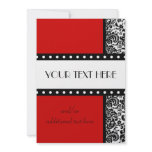 Damask Polka Dots Custom Announcement