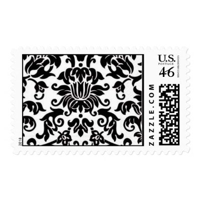 damask print postage