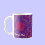 Damask Purple and Red Mug mugs