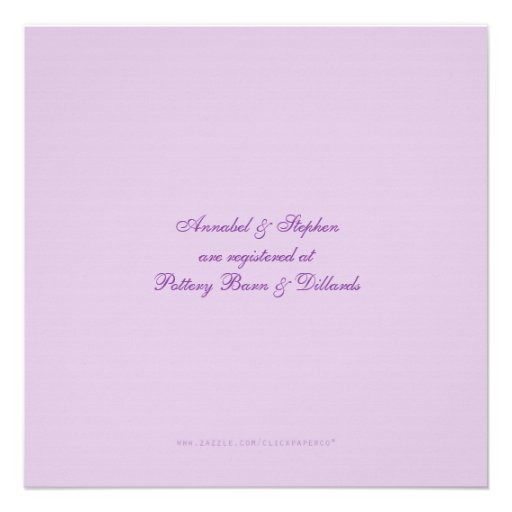 Damask Purple Elegance Invitation