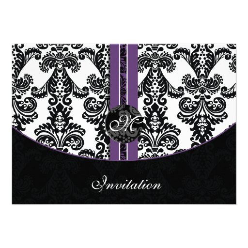 Damask Purple Wedding