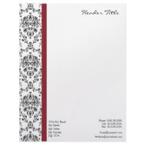 Damask Regal Personalized Letterhead