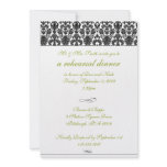 Damask Rehearsal Dinner Invitation