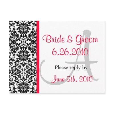 Damask Response Postcard