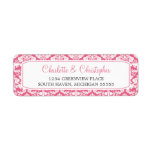 Damask Return Address Labels Honeysuckle