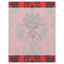damask roses red and black.ai personalized flyer