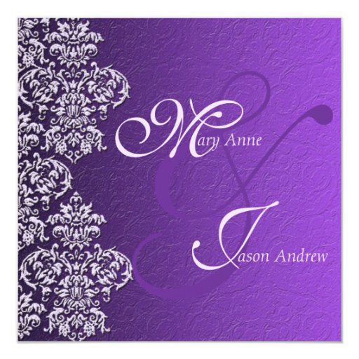 royal purple wedding invitations damask royal purple wedding invitation card zazzle royal purple wedding invitations damask royal purple wedding invitation card zazzle