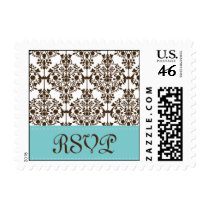 damask rsvp postage