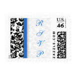 Damask RSVP stamps