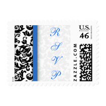 Damask RSVP postage