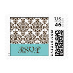 damask rsvp postage