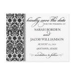 Damask Save the Date Card- Customize it! postcards
