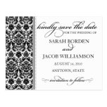 Damask Save the Date Card- Customize it! Post Cards