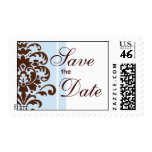 Damask Save The Date - Customized postage